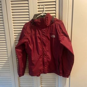 Hyvent Maroon Northface Rain Jacket